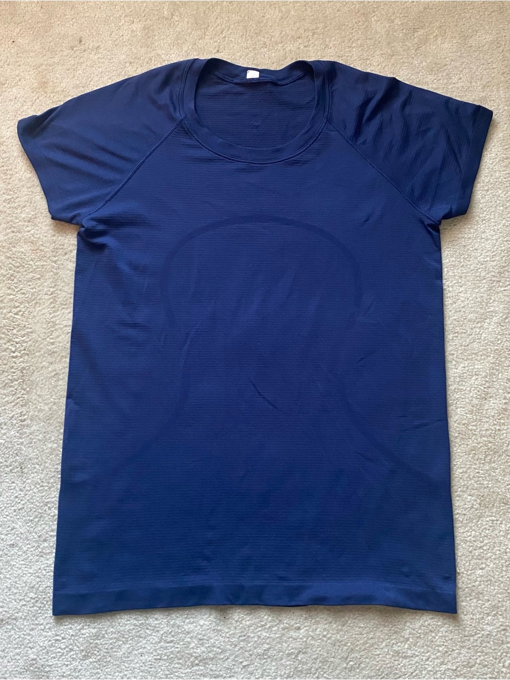 Lululemon Swiftly Tech Tee Womens 10 Blue Short Sleeve Gym Running